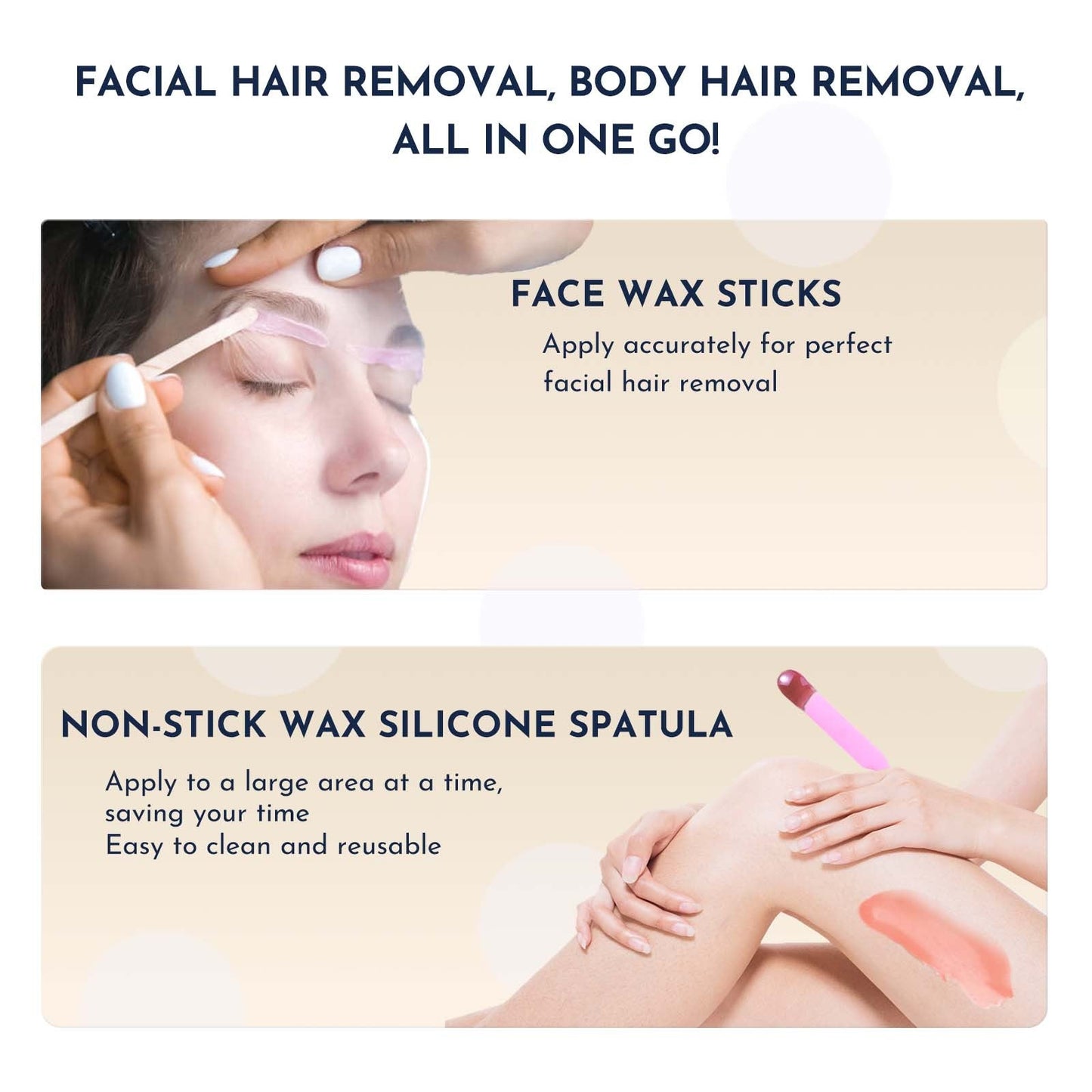 23 Items Professional Hair Remover Wax Kit - waxinity®