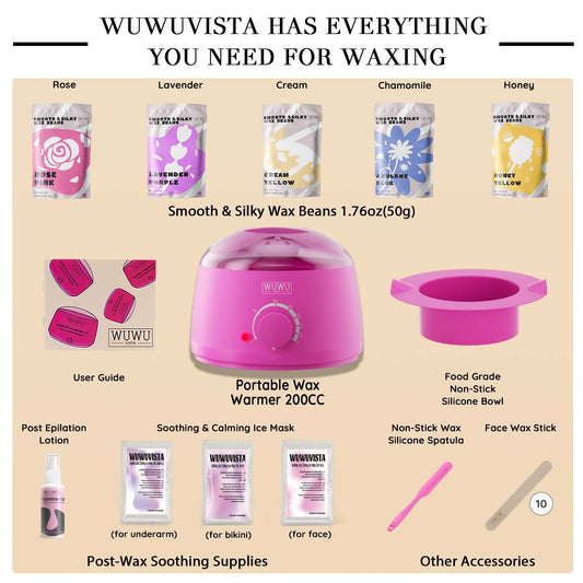 23 Items Professional Hair Remover Wax Kit - waxinity®
